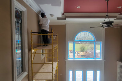 ceiling painting and crown molding & walls