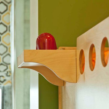 Nomad; Mirrored loft beds for two siblings