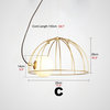 MIRODEMI® Malaussène | Post Modern Iron Cage Chandelier, C, Cool Light