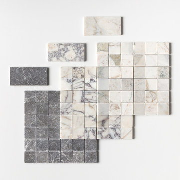 The Villa Collection: Tumbled Marble Hardscaping & Multi-Tone Mosaics