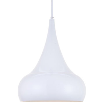 Elegant Lighting LDPD2047 Circa 15"H Pendant - White