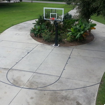 timothy c's Pro Dunk Platinum Basketball System on a 43x46 in cocoa, FL