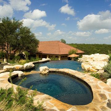 Cordillera Ranch/Boerne Vanishing Edge Pool/SpaLandscape