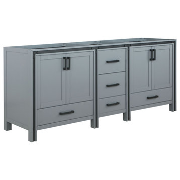 Ziva 80" Dark Grey Vanity Cabinet Only