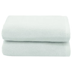 HiEnd Accents Rebecca Embroidered Western Paisley 3 Piece Bath Towel Set, Cream