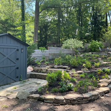Conservation and rain gardens landscape
