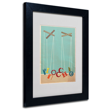 'Pinocchio' Matted Framed Canvas Art by Megan Romo