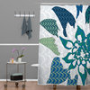 Deny Designs Karen Harris Constance In Blue Blossom Shower Curtain