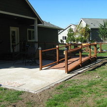 ramp and patio in Olympia,WA