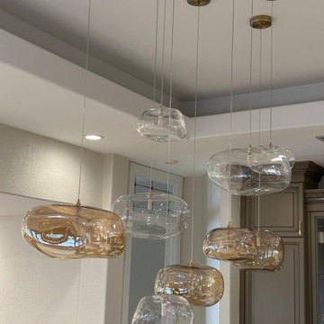 Dining Room Multi Color Cloud Pendant Lights