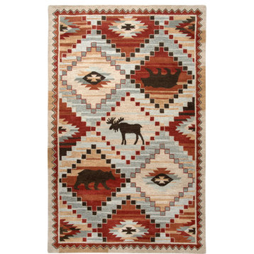 Rizzy Northwoods NWD103 1'6" Square Red Rug