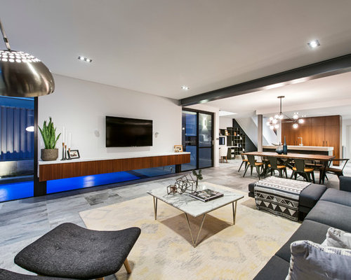 Industrial Perth Living Room Design Ideas, Remodels 