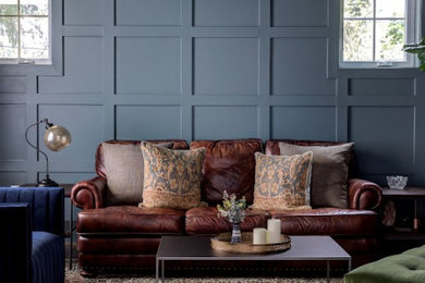 Transitional living room photo in DC Metro