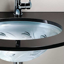 Vitraform 100-F Standard Basin Round Undermount Sink - Frosted - Products