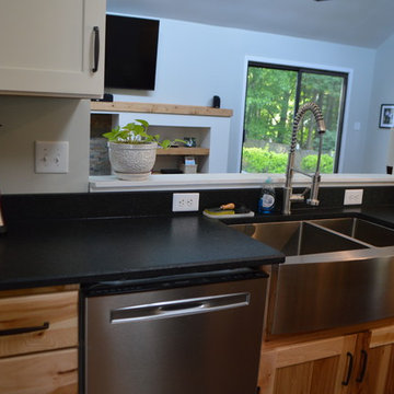 "Saint Gabrielle" Leathered Granite Countertops