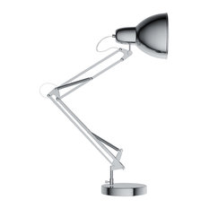 Simple Designs Home LD1035-CHR 3W Balance Arm LED Desk Lamp with Swivel Head Chrome 17.5 x 5.9 x 21.25 All The Rages 17.5 x 5.9 x 21.25