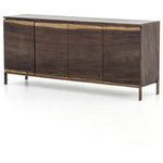 Four Hands - Live Edge Sideboard - Rich materials deliver depth to simple shaping. Smoked saman features live edge detail, adding a unique design-forward touch to streamlined shaping. Slim legs are finished in bronzed iron to achieve a fresh, fluid look.