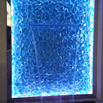 Super-Custom Illuminated Glass Water Feature