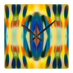 Abstract Art Fury Rain Pattern Wall Clocks - Wall Clocks