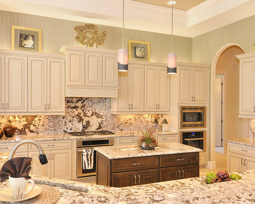 Beige Striped Wallpaper | Houzz