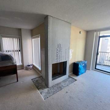 Fireplace redesign.