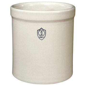 Ohio Stoneware® 02429 Bristol Preserving Crocks, White, 1-Gallon
