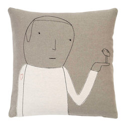 k studio - Heart on Sleeve Pillow - Decorative Pillows