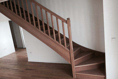 Idée de décoration pour un escalier.