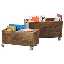 Contemporary Storage Bins And Boxes Rolling Storage Crates