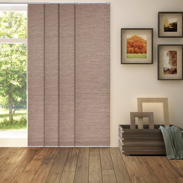 Adjustable Sliding Panel - Natural Woven Fabric