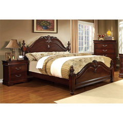 Coaster Furniture Louis Philippe Red Brown 2pc Bedroom Set with Twin Bed