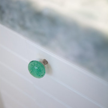 Sea Glass Cabinet Hardware Detail – Rockport Cottage Conversion
