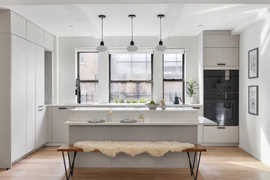 Danish kitchen photo in New York