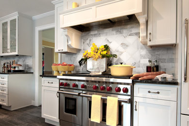 Kitchen - transitional kitchen idea in New York