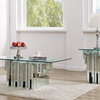 Acme Noralie End Table With Mirrored And Faux Diamonds 88002