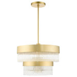 Livex Lighting - Livex Lighting 49824-33 Norwich - Five Light Chandelier - No. of Rods: 3  Canopy IncludedNorwich Five Light C Soft Gold Soft Gold UL: Suitable for damp locations Energy Star Qualified: n/a ADA Certified: n/a  *Number of Lights: Lamp: 4-*Wattage:60w Candelabra Base bulb(s) *Bulb Included:No *Bulb Type:Candelabra Base *Finish Type:Soft Gold