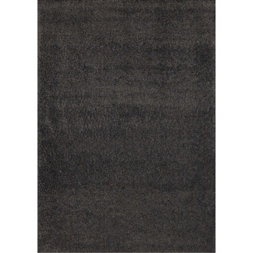 Cypress Collection Soft Two Toned Dark Gray Recycled Area Rug, 5'3"x7'7"