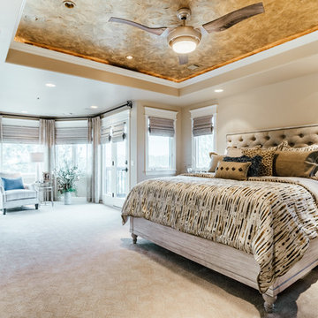 New window treatments and an updated sitting area feels light and welcoming