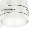 Casablanca 44" Commodus Fresh White Ceiling Fan, LED Light Kit and Wall Control