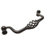 Cosmas - Cosmas 9993-128ORB Oil Rubbed Bronze Birdcage Cabinet Pull, 5" Hole Centers - Hole Centers / Drilling: 5"