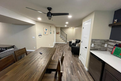 Inspiration for a basement remodel in Omaha
