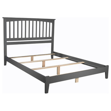 Mission Traditional Bed, Atlantic Gray, Queen