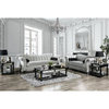 Furniture of America Avanetti Chenille Upholstered Loveseat in Pewter