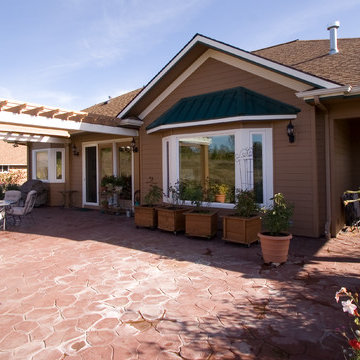 A whole lot of outdoor living space... as requested by our clients