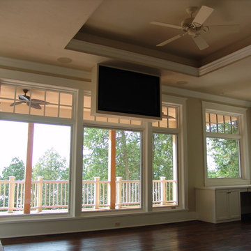 Ceiling Mounted Master Bedroom Television