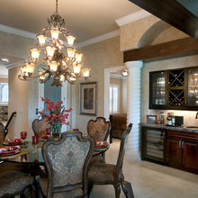 wet bar in dining room