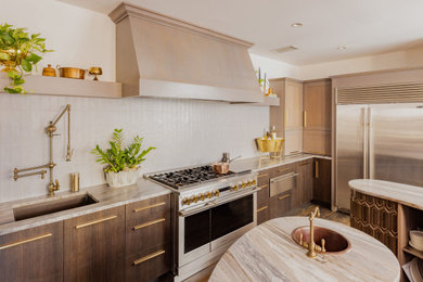 Inspiration for a transitional kitchen remodel in Other