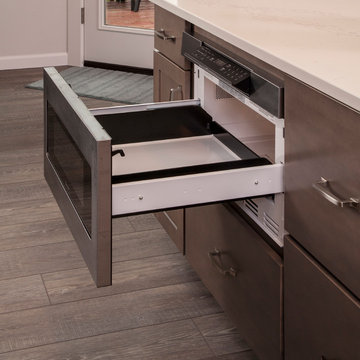 Microwave drawer cabinet
