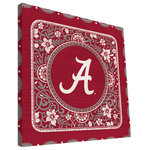 Paulson Designs - Alabama Crimson Tide Eclectic Canvas Print, 12"x12" - Paulson Designs' company motto and way of life, 'Keep Tradition', stems from their commitment to honor those who 'keep' college 'traditions' sacred. As such, Paulson Designs has actively sought out and supports those student and alumni organizations who's goal is, likewise, to enhance/maintain the college spirit and tradition. In doing so, we delight in our efforts to established endowment funds, partnerships, and engaged in many different profit shares with these groups to forever keep college traditions sacred.