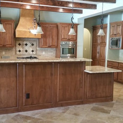 Cinnamon stained Alder - Kitchen Cabinetry